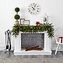 Nearly Natural 6-ft Green Pine Artificial Christmas Garland with 35 Clear LED Lights (W1109)~#|#~5EE67A07-27FE-4151-9C79DDD95ED4BE86_sc7