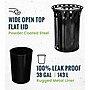 Alpine Industries Metal Outdoor Trash Can with Flat Lid and Liner, 38 Gallon, Black (479-38)~#|#~5EFE27F2-94A2-4956-8E62032EFEF0014B_sc7