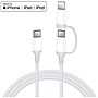 4XEM Lightning USB-C Charging Adapter for Apple, 3ft, White (4X25W2N1KIT3)~#|#~5F291B1E-EC78-430B-981A1C44E9FB9D6B_sc7