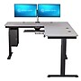 VersaDesk PowerLift 60"W Electric L-Shaped Adjustable Standing Desk, Gray/Black (PLLSD6072-BG-APP)~#|#~5F65CA5D-E337-425F-A8EBBD274A59E29B_sc7