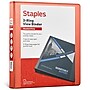 Staples 1" 3-Ring View Binder, D-Ring, Orange (26436-CC)~#|#~5F670EE0-AE28-4AAC-B7AF64B158279D4B_sc7
