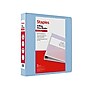 Staples Heavy Duty 1 1/2" 3-Ring View Binder, D-Ring, Light Blue (ST63091)~#|#~5F6CA6FC-0DEF-4722-A7254CF21C7D4BA6_sc7