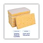 Boardwalk® Scrubbing Sponge, Light Duty, 3.6 x 6.1, 0.7" Thick, Yellow/White, Individually Wrapped, 20/Carton~#|#~5F7D0798-18A9-4018-9752E5D9B6CE7067_sc7