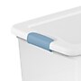 Sterilite 25 Quart Latching Storage Bin with Lid, Plastic, White, 6/Carton (14958006)~#|#~5F8AC0F5-68C4-4DB6-8D0C34D0F276D4E5_sc7