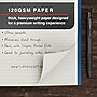 Staples Pro120 Elite™ Flexible Cover Journal, 8" x 10", Narrow Ruled, Navy Blue, 162 Pages (ST63374)~#|#~5F8EE5FE-EEE4-4A8E-B8FBBC60E73596B6_sc7