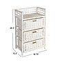 Household Essentials Woven Storage Drawer, 3-Drawer, White (HE1105)~#|#~5FA722F7-86F8-4D39-9E975FC001736F46_sc7