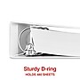 Staples 2" 3-Ring View Binder, D-Ring, White (55411/26444)~#|#~5FDB2CC3-0B55-433E-9A41F2A91165BE97_sc7