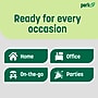 Perk Eco Compostable PLA Assorted Cutlery, 360 Count Bulk Disposable Utensils (Forks, Spoons & Knives), Medium‑Weight, White~#|#~5FDFC246-8963-4856-AEFEBB4C34EADF23_sc7