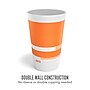 Perk™ Insulated Double Wall Paper Hot Cup, 16 oz., White/Orange, 30/Pack (PK59484)~#|#~6023367B-118B-4417-A6E7282B5D36CA71_sc7