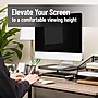 Mind Reader Ventilated Monitor Stand, Holds up to 44 lbs., Up to 19" Monitors, Black, 2/Pack (2METMONST-BLK)~#|#~603DBBDB-CEFB-4867-A056DC2FCCC69F5B_sc7
