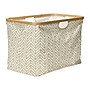 Household Essentials Krush Collapsible Laundry Basket, Bamboo, Tan Chevron (2290-1)~#|#~60427F2C-3BAF-4FD7-A21DBB5A8A265975_sc7
