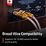 Fluance Banana Plug 24K Gold-Plated connectors 16 to 12 AWG Speaker Wire, Pair~#|#~604F868B-FFF9-499E-AE25BB982E215E18_sc7