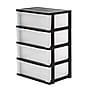 Iris Stackable Wide Chest, 4 Drawer, Black (301153)~#|#~606C80F4-3413-458B-82DB2502D994076A_sc7