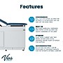 Viva Comfort Exam Table, 500 lbs. Capacity, Blue (ADI996-09-S2-BLU-MK)~#|#~6076685D-91D1-4522-B6827BBE12BF112C_sc7