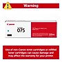 Canon 075 Cyan Standard Yield Toner Cartridge, Prints Up to 1,300 Pages (6364C001)~#|#~6079F9C8-8359-4354-ACD30DD4D0FB3347_sc7