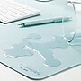 Smead Large Vegan Leather Anti-Slip Desk Pad, 36" x 17", Light Blue (64830)~#|#~609279C4-D951-4CF6-883DFF67336D07C0_sc7