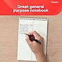 STAPLES Steno Notepads, 6" x 9", Gregg Ruled, Top Wirebound, 80 Sheets, 12-Pack~#|#~609622D9-0762-4A72-8CA779EA4F7F9246_sc7
