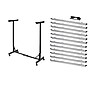 AdirOffice Metal Mobile File Cart with Swivel Wheels and (12) 30" Hanging Clamps, Black (615-BLK-PKG)~#|#~609DDFE2-F961-4C16-A4D5EF1D5C1EBE0D_sc7
