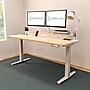 VersaDesk PowerLift Split-Level 60"W Electric Rectangular Adjustable Standing Desk, Maple/White (PL2SD6030-WM)~#|#~60A1E568-2F9C-4DF9-A9E4992B1CAAD820_sc7