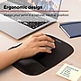 Staples TECH Foam Mouse Pad with Wrist Rest, Black, Memory Foam Ergonomic Support, Non-Skid Base, 9.21” x 7.05”~#|#~60BF361A-4B94-4BBA-B87F0CBA7E528A22_sc7