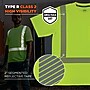 Ergodyne GloWear 8292 High Visibility Short Sleeve T-Shirt, ANSI Type R Class 2, Lime, X-Small (22231)~#|#~60C559C4-2ADE-4193-958DB9393F6B26A1_sc7