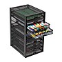 Mind Reader 10-Compartment Metal Mesh File Storage Drawers, Black (10CABMESH-BLK)~#|#~60C819DB-CAAB-4C3D-B76971A66D5FE584_sc7