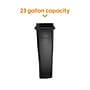 Coastwide Professional™ Slim Plastic Trash Can with no Lid, Black, 23 Gal. (CW50718)~#|#~60C8A313-B800-464A-B569C7CB5422EAF5_sc7