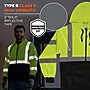 Ergodyne GloWear 8312BK High Visibility Long Sleeve Black Bottom Hooded Zip-Up Sweatshirt, ANSI Type R Class 3, Lime, X-Large~#|#~60D910D8-6B8A-493E-A029D4D8E486D7E9_sc7