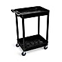 Luxor ENDURA 2-Shelf Utility Cart, Black (STC11-B)~#|#~60FDD63D-C004-44A0-A60C6E0578461F08_sc7
