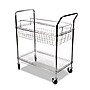 Alera 2-Shelf Wire Mobile Mail Cart, Chrome (ALEMC343722CR)~#|#~60FF71CC-A7C9-4245-96EE8A02B209D3A3_sc7
