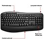 Staples TECH Wireless Comfort Keyboard, Black (ST62602)~#|#~612C7FAA-5498-455E-AA57C887E390C904_sc7