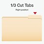 Pendaflex File Folder, 1/3-Cut Tab, Legal Size, Manila, 100/Box (753 1/3-3)~#|#~614FBBB3-BCEC-43AA-A2D2B6202F9841E2_sc7