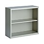 Hirsh HL8000 Series 30"H 2-Shelf Bookcase with Adjustable Shelf, Light Gray Steel (21988)~#|#~6154D04E-6807-42AB-8370AC968CC2C693_sc7