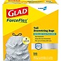 CloroxPro Glad ForceFlex 13 Gallon Tall Kitchen Trash Bag, 23.75" x 24.88", Low Density, .72 mil, Gray, 100/Box (70427)~#|#~617158C3-963F-4333-B8B880F5E43E9227_sc7
