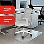 Staples Office Chair Mat, Clear Floor Mats with Lip, Flat-Pile Carpets, Extended Under-Desk Coverage, 53 x 45 Inch, Smooth Glide~#|#~61794996-5B2F-487C-811E353D0905B40A_sc7