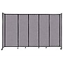 Versare ShieldWall Folding Mobile Room Divider, 82"H x 135"W, Cloud Gray Fabric (DS1911108-1)~#|#~6191FF5F-0EB9-40CF-BC5993F6BEA80472_sc7