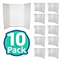 Flipside Tri-Fold Presentation Board, 36" x 48", Corrugated, White, 10/Carton (30046-10)~#|#~619272C5-5409-41E7-9ECCD38562E46E40_sc7