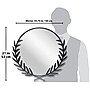 Infinity Instruments Emperor Metal Wall Mirror, 22" (20007BK)~#|#~61B0E3C0-2231-43E0-82EE2EB48B1BAD47_sc7