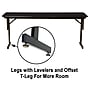 Correll 60"W x 24"D Training Room Table, Laminate, Black Granite (SP2460TF-07)~#|#~61B9C3CB-EE6D-4572-AE05F961397BA2A8_sc7