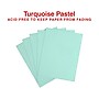 Staples Pastel 30% Recycled Color Copy Paper, 20 lbs., 8.5" x 11", Turquoise, 500 Sheets/Ream (14784)~#|#~61C15898-0F90-48E8-87E8F3179F48C7B6_sc7