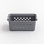 Iris Small Plastic Storage Baskets, Gray, 10/Pack (500164)~#|#~61F0ED2C-493F-4338-9026A623FD49BB94_sc7