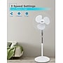 Black & Decker 18" Oscillating Pedestal Fan with Remote, 3-Speed, White (BDSF18MW)~#|#~61FA5E76-47C2-4178-8475CFCC0AED28DA_sc7