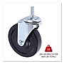 Alera® Optional Casters for Wire Shelving, 200 lbs/Caster, Gray/Black, 4/Set~#|#~62129589-3E4E-4305-B043512BE06DC325_sc7