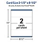 Avery Integrated Cards, 2.5" x 8.5", Glossy White, 50/Pack (95329)~#|#~6212CC31-D509-4A79-9E65DD8C69D5A794_sc7