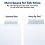 Avery Big Tab Extra-Wide Insertable Paper Dividers, 5 Tab, Clear, Clear Reinforced (11221)~#|#~622B7E3B-FDDD-4A28-93B96E14F8119CB3_sc7