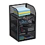 Mind Reader 4-Compartment Metal Desk Organizer, Black (MESHMINI-BLK)~#|#~622CB5A3-9B7C-4825-AB49BC81E66A44E3_sc7