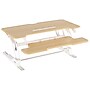 Mount-It! 38"W Manual Rectangular Adjustable Standing Desk Converter, Maple Woodgrain (MI-15007)~#|#~624546A2-EF5A-4910-911C4758EDC44F30_sc7