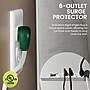 GoGreen Power 6-Outlet Surge Protector, 15', White (GG-16315-15)~#|#~62544377-DD0F-4966-877BAF57EDF80556_sc7