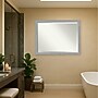 Amanti Art Brushed Nickel Frame Wall Mirror, 33.5" x 43.5" (A42674593696)~#|#~626D8AE9-0CB2-49D3-8472288236A59C7D_sc7