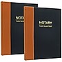 Global Printed Products Notary Public Record Book, 8.5" x 11", Black/Tan, 2/Pack (GPP-0094-A)~#|#~627144C1-C38D-4BF5-BF3CF51A56760C4E_sc7